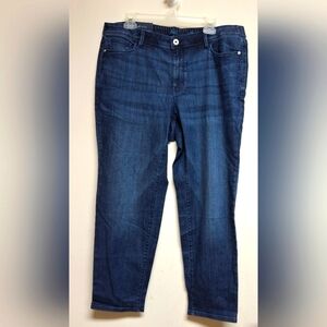 NEW J. Jill Women's Size 18 Blue Denim Jeans Slim Ankle Casual Comfort